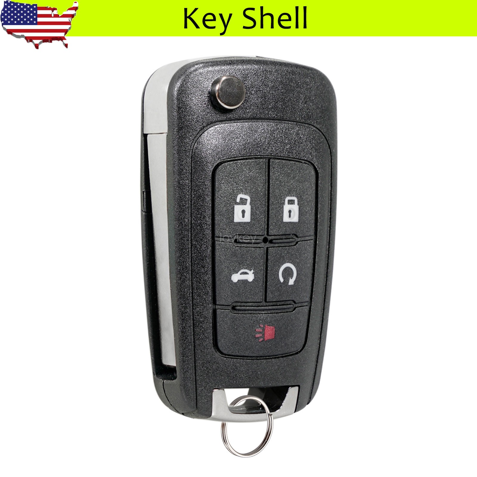 Flip Key Shell Case for 2011 2012 2013 2014 2015 2016 Chevy Malibu Cruze Equinox