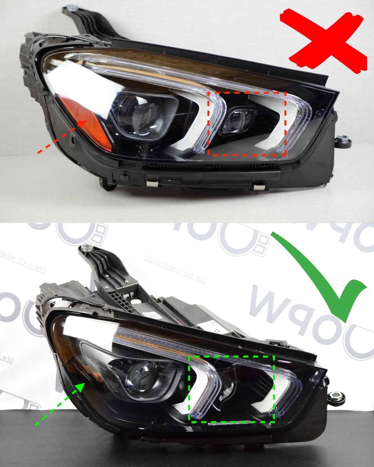 Perfect! Euro 2019-2022 Mercedes GLE Class Single Beam LED Headlight Right OEM