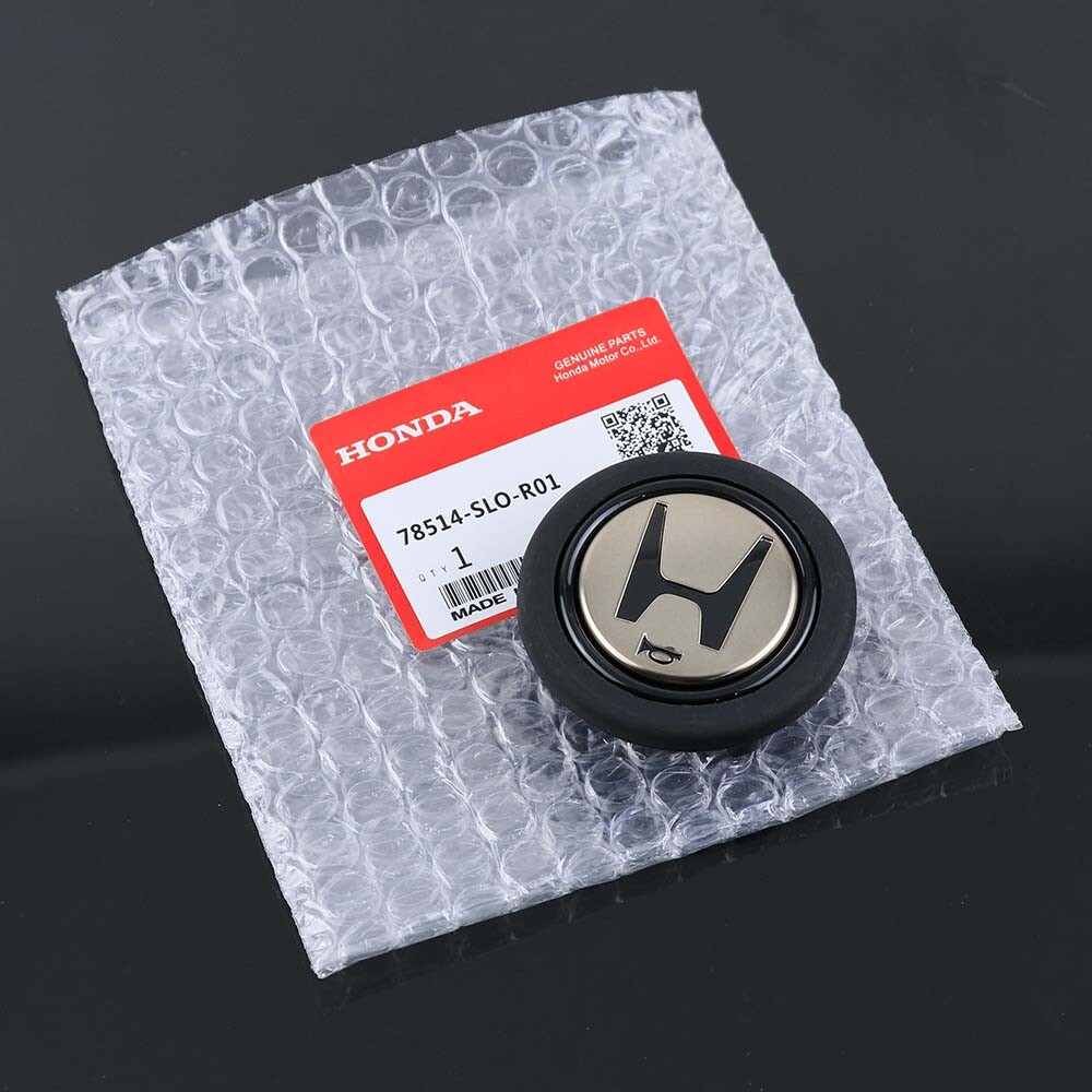Black JDM Steering Wheel Horn Button For Momo For Honda Acura NSX EG6 EK9 DC2