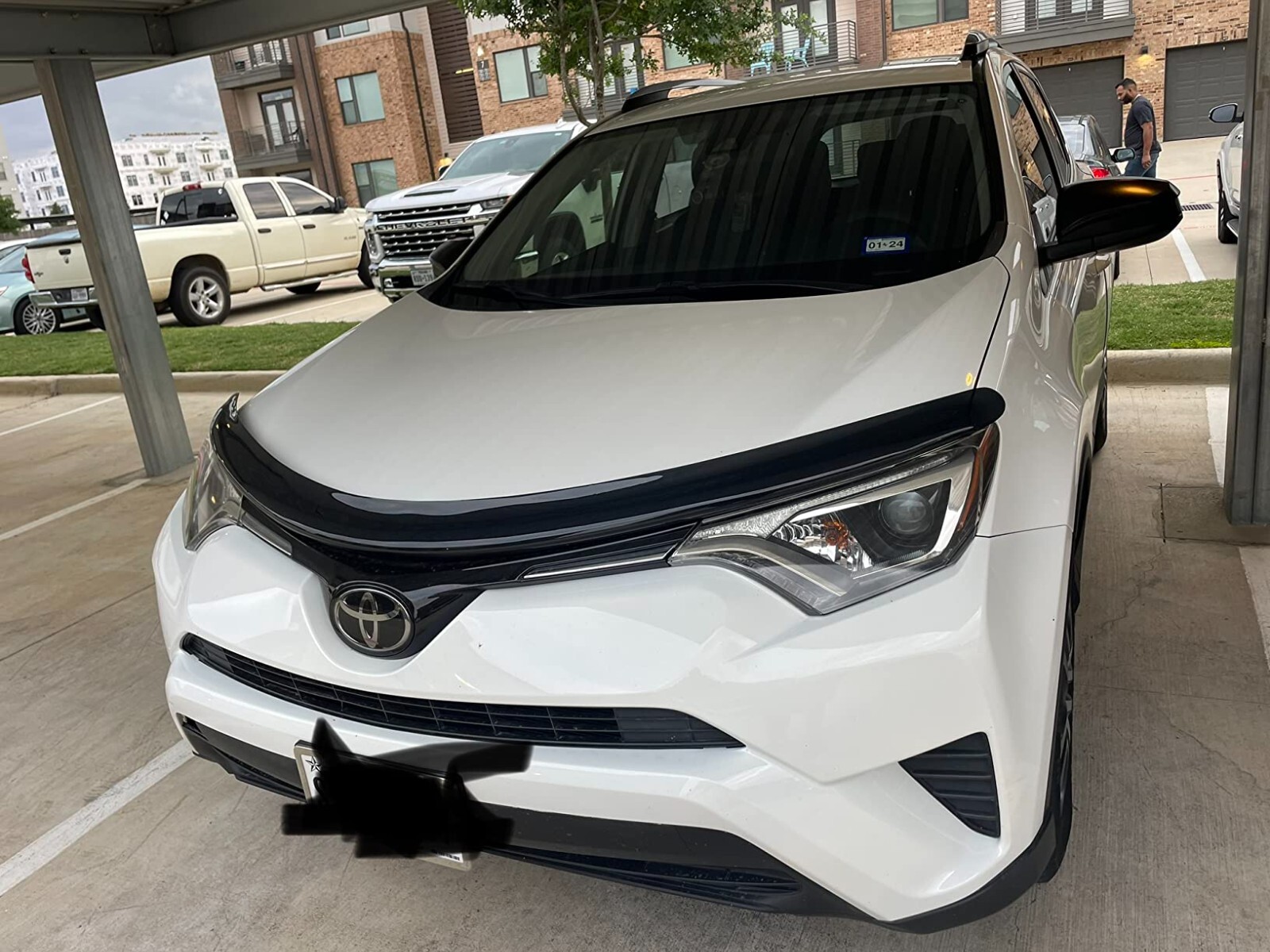 Husky Carflector Hood Protector Bug Shield Deflector for 2013-2018 Toyota Rav4
