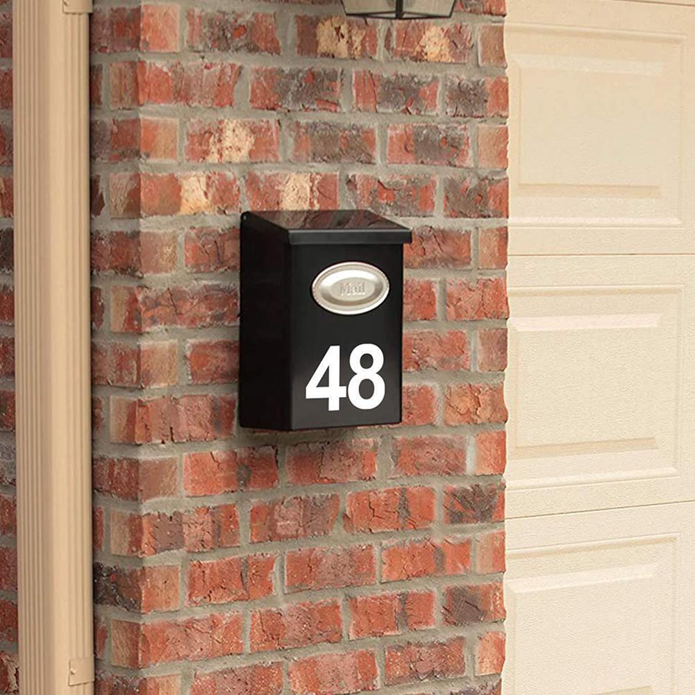 3PCS License Plate Number Reflective Invisible Digital Sticker Nano Film Labels