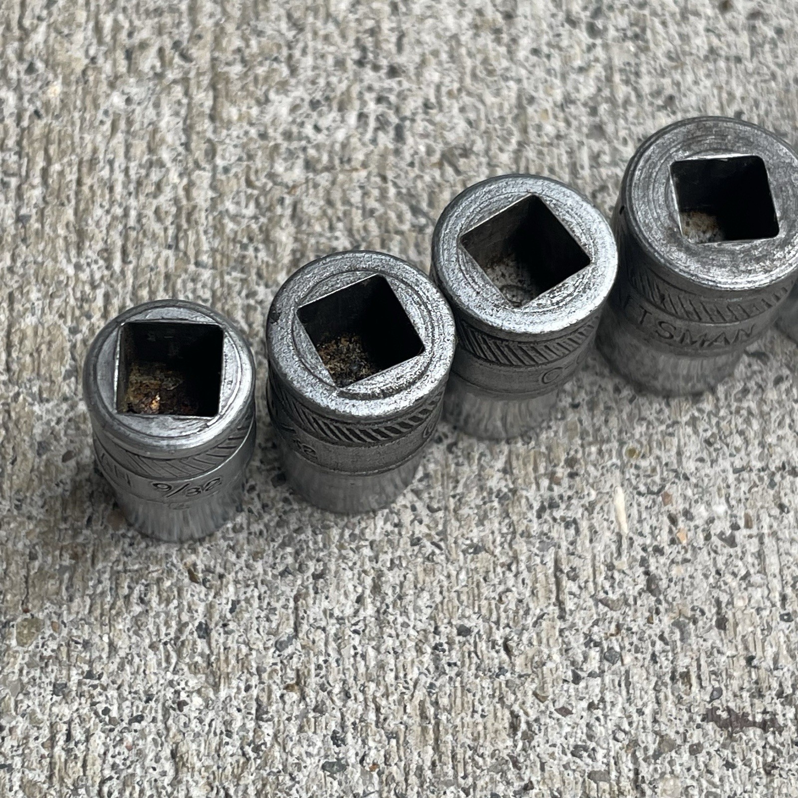 Vintage Craftsman C Series Socket Set 9/32” Drive 1930’s Incomplete