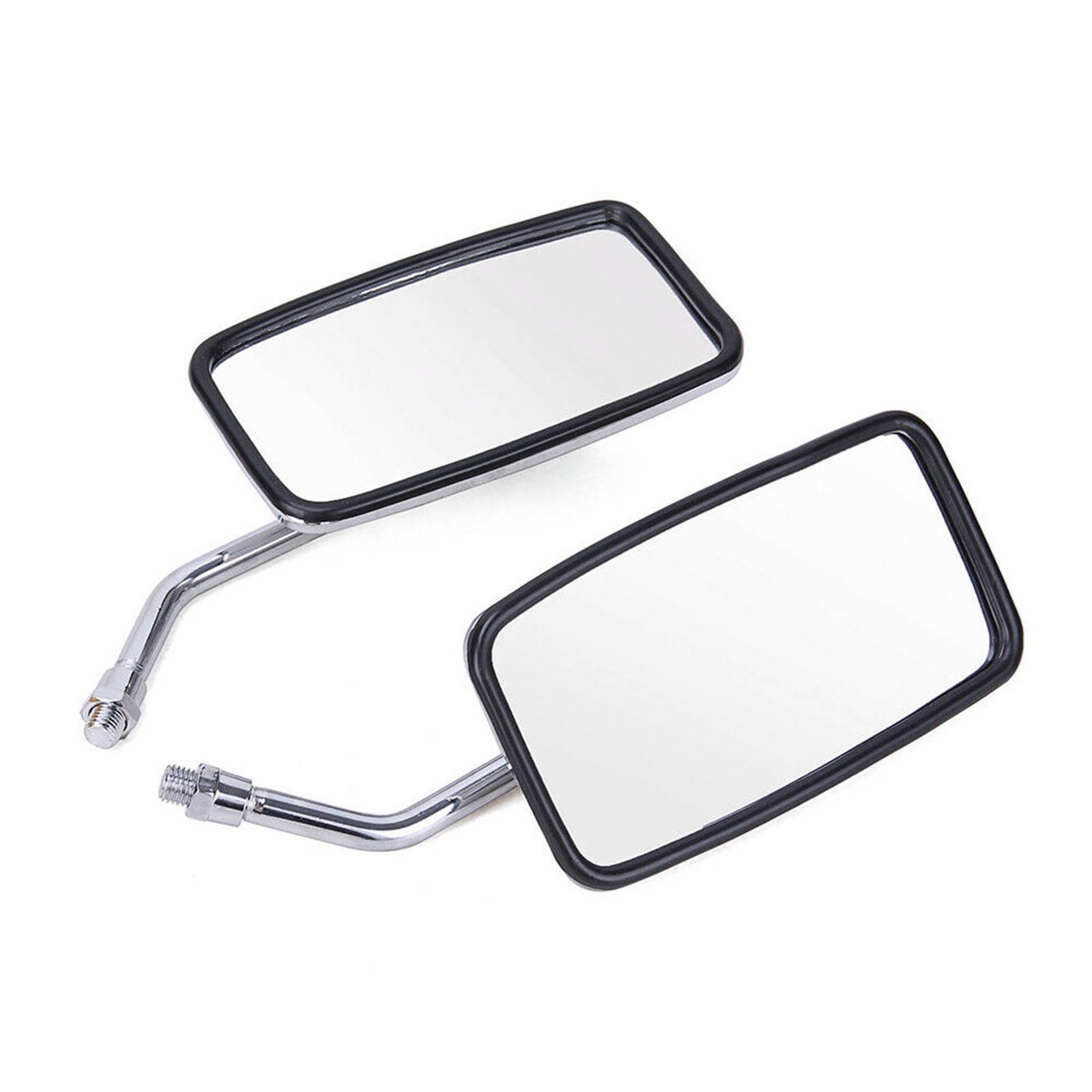 Chrome Rectangle Motorcycle Rearview Mirrors For Yamaha V Star 1300 950 650 1100
