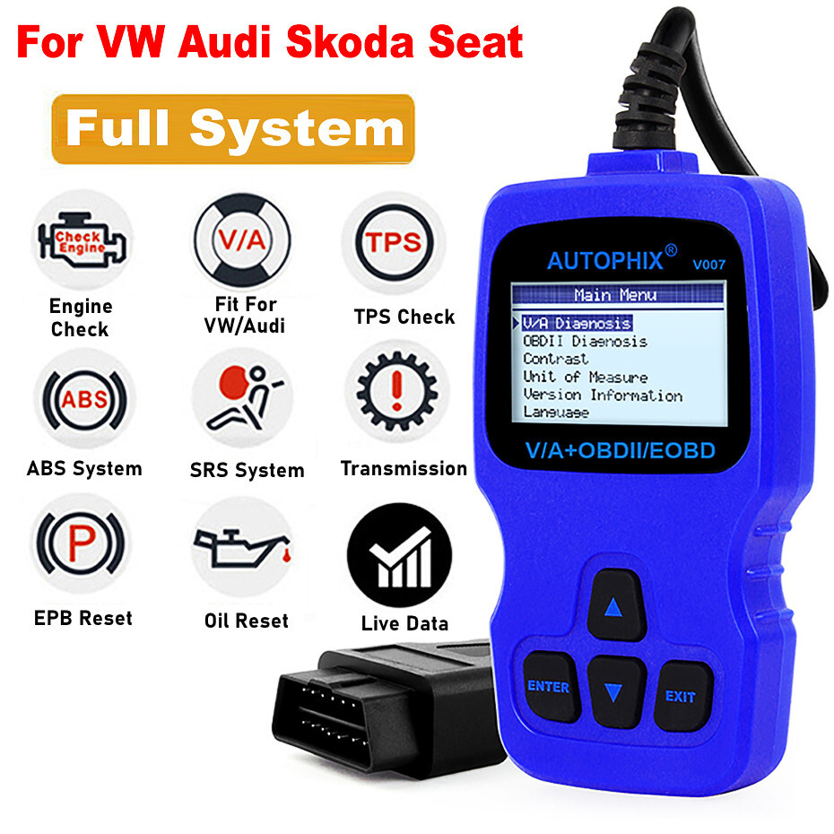 Car Full System Diagnostic Tool Fit For VW Audi Auto OBD2 Scanner Oil EPB Reset