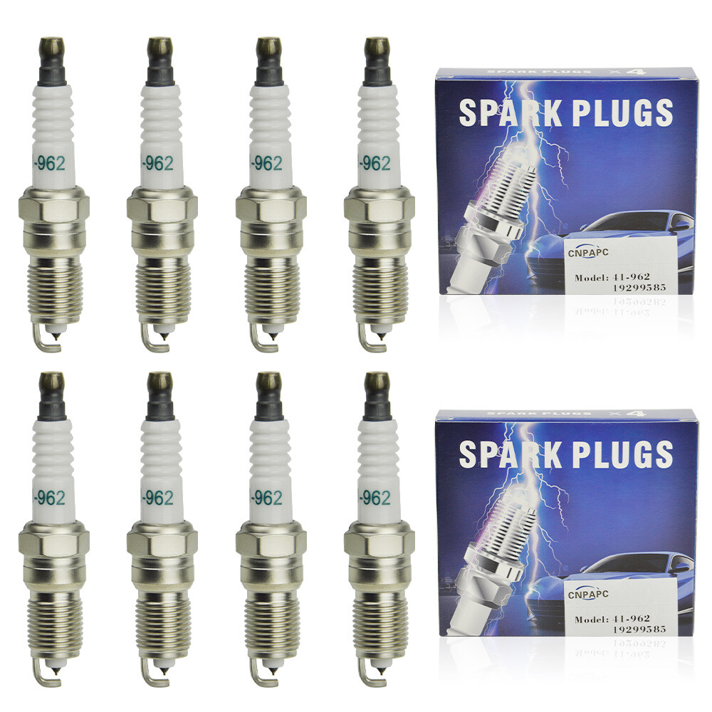8/SET 41-962 CNPAPC Iridium Spark Plugs 19299585 For GMC Sierra Chevy Silverado