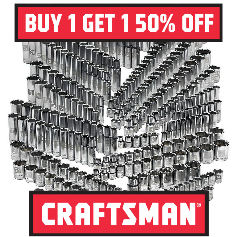 NEW CRAFTSMAN Socket 1/4″ 3/8″ 1/2″ Drive All Sizes SAE Metric Single Sockets