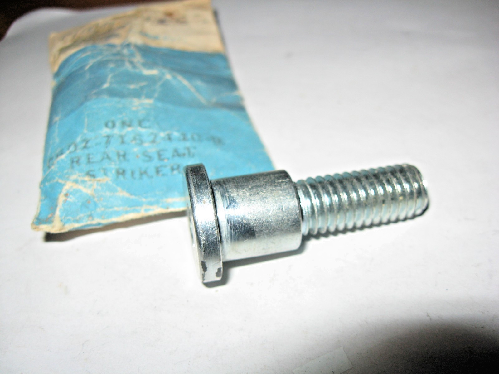 1965 FORD FAIRLANE COMET WAGON REAR THIRD SEAT STRICKER BOLT C5OZ-7152440-B NOS