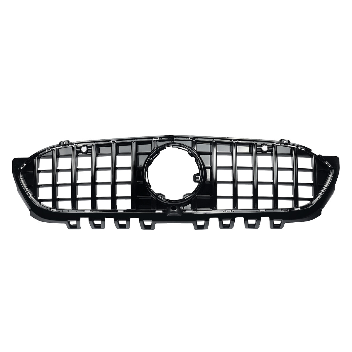 Gloss Black Front Grille W/Mirror Star For Benz A-Class W177 A200 A220 2019-2022