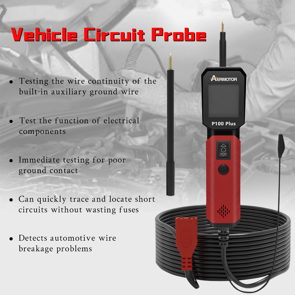 AERMOTOR P100 PLUS Power Circuit Probe Kit 12/24V Electrical Car Voltage Tester