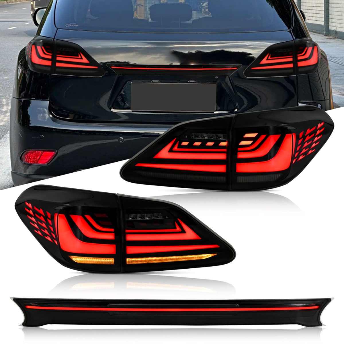 LED Headlights Tail Lights Center Lamp Upgrade Kit For Lexus RX270 RX350 RX450H