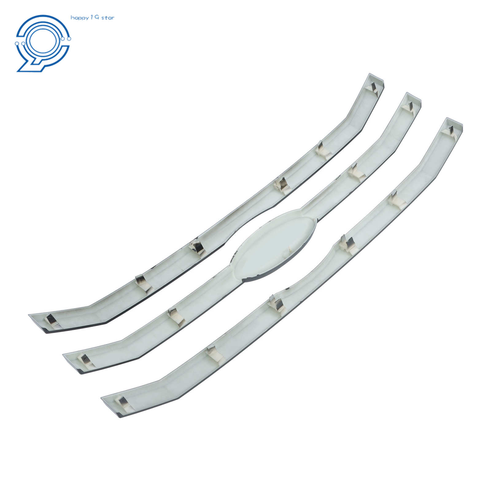 3Pcs Front Grille Bar Insert Black Plastic For 2009 2010 2011 2012 Ford Flex