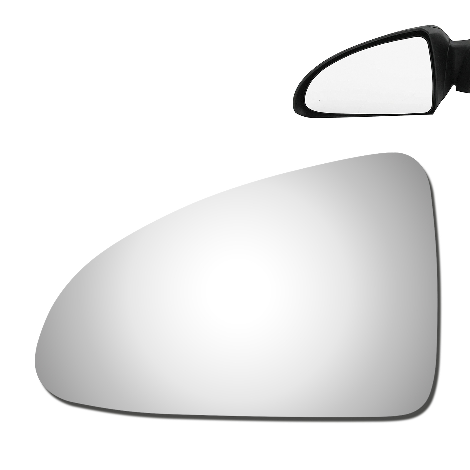 Driver Left Side Tow Mirror Glass Replace For 2004-2008 Chevy Malibu Flat 2985