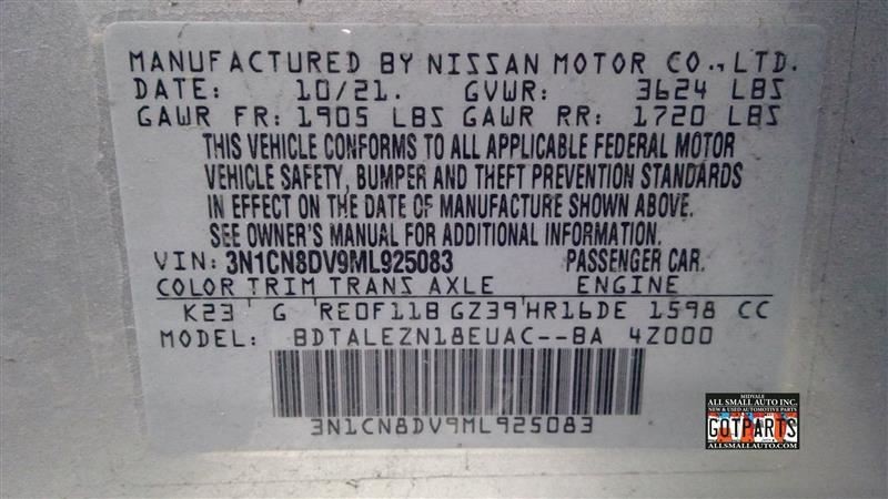 Engine ECM Electronic Control Module HR16DE 1.6L Fits 20 KICKS 191699
