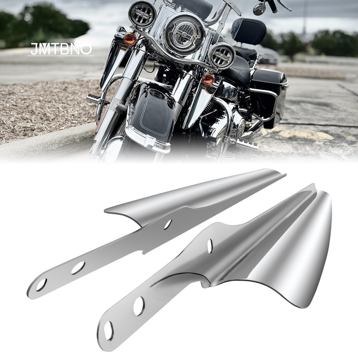 Front Fork Mount Wind Deflectors For Harley Heritage Softail Classic 1995-2023