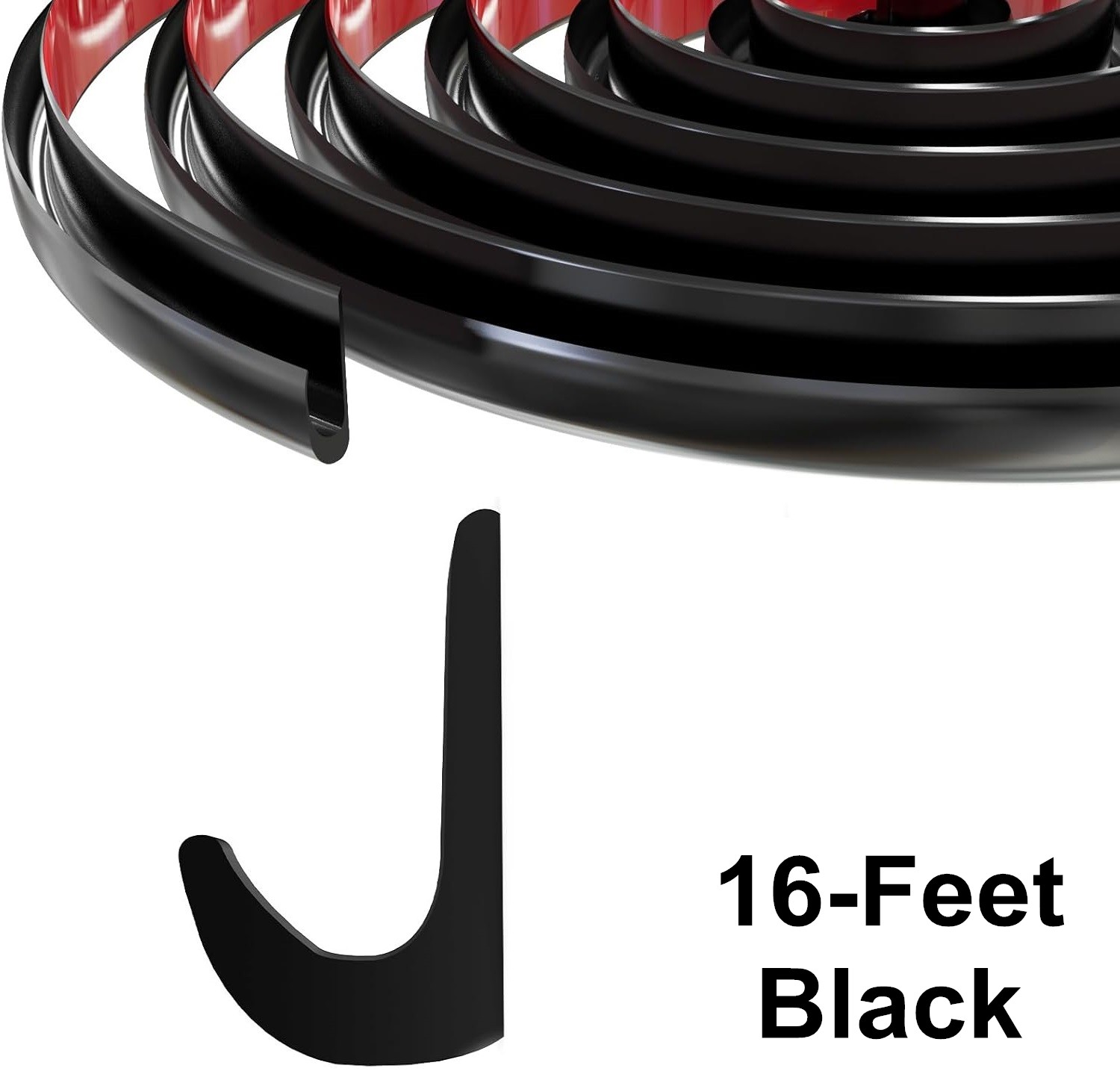 16/32FT RV Rain Gutter PVC Flexible Drip Rail Molding with Self-Adhesive Tapes