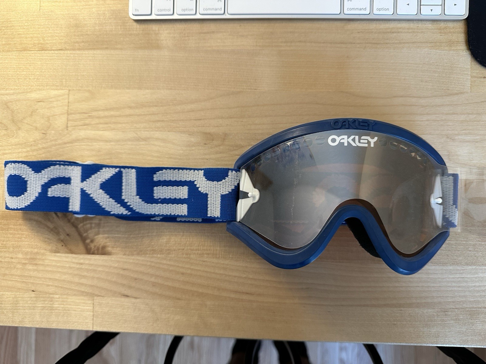 VTG 80s Oakley MotoCross BMX BLUE GOGGLES