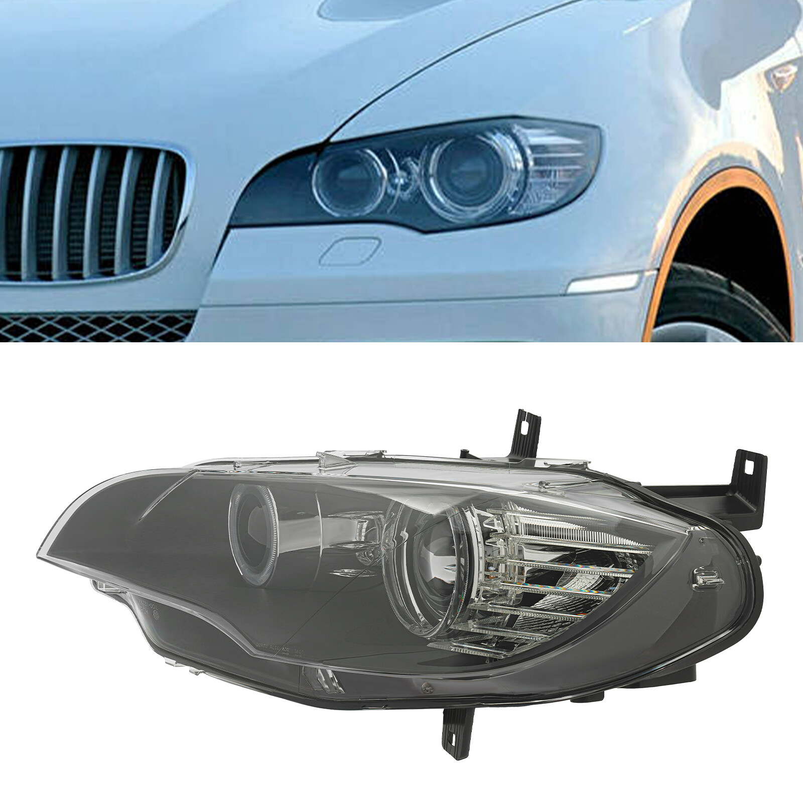 Projector Headlights For 2011-2014 BMW X6 E71 HID/Xenon w/AFS HID Left Headlamp