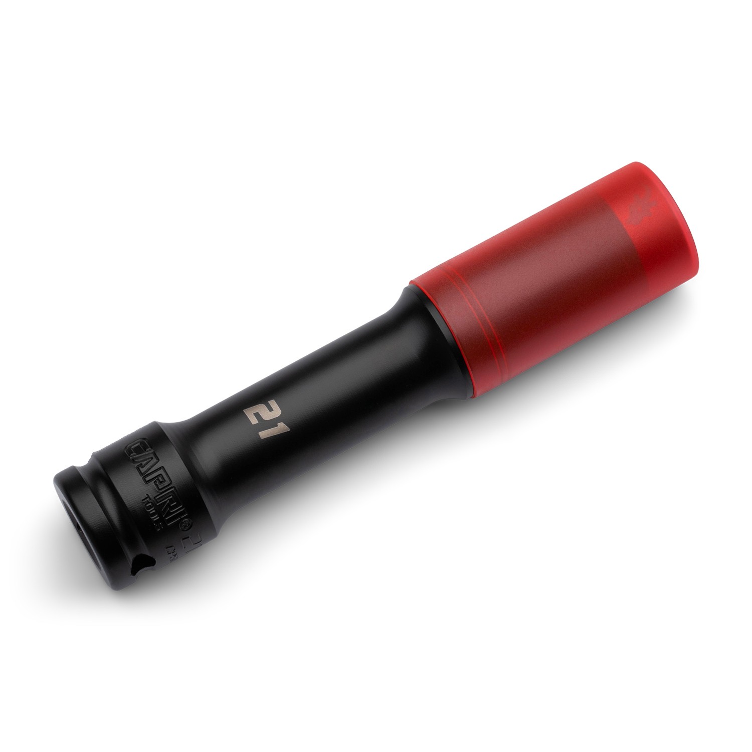 Capri Tools 1/2 in. Drive Extended Wheel Lug Nut Socket, 21 mm