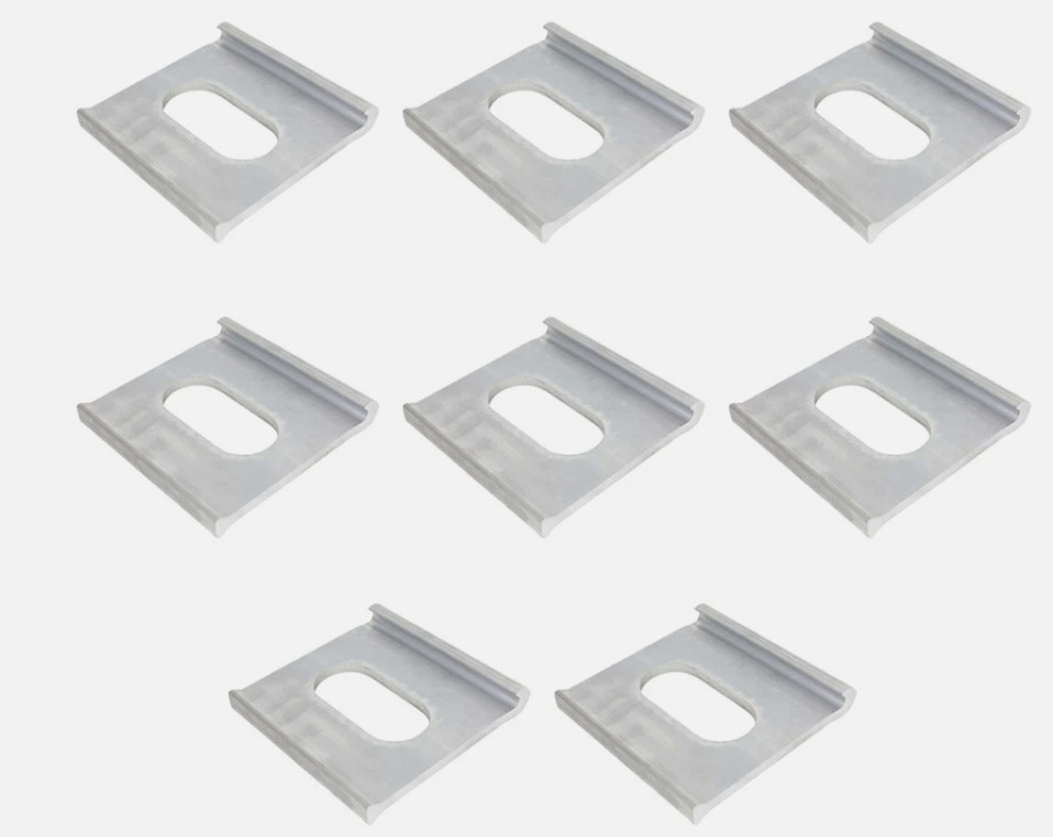 8 Pcs Reitnouer J-Plate Aluminum Extruded Tie-Down 6700 Lbs WLL