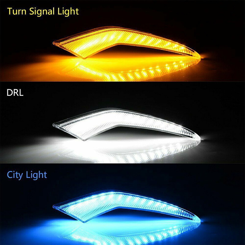 For Toyota Corolla L LE XLE Model 2020-2023 LED Daytime Running Fog Lights DRL