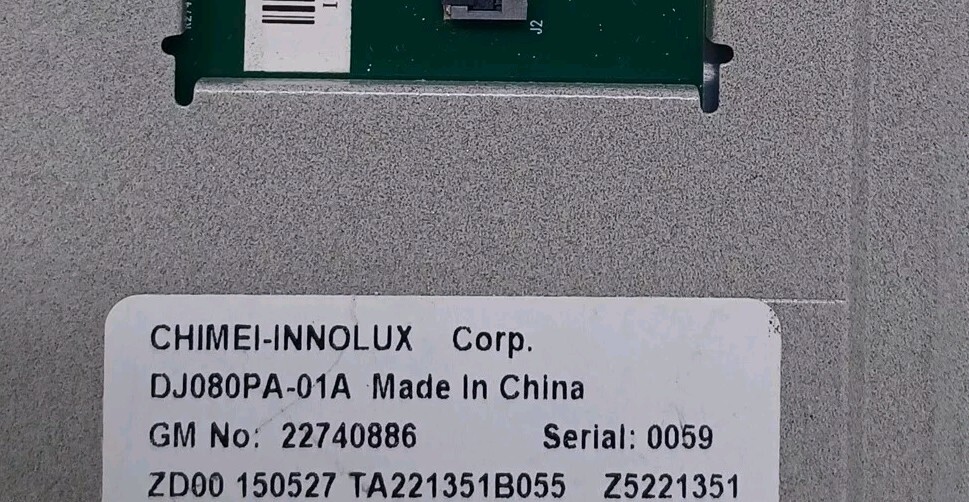 8″ LCD & TOUCH SCREEN DJ080PA-01A For 15-18 Chevrolet GMC MYLINK Navigation