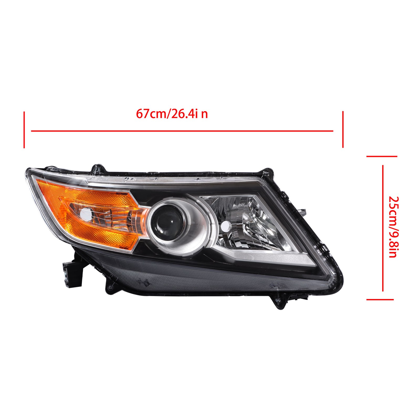 Left+Right Side For Honda Odyssey 2011-2016 2017 Headlight Assembly Black HID