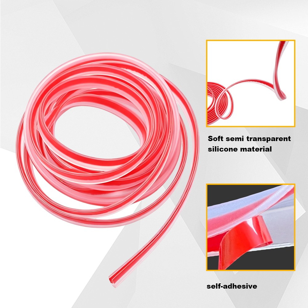 10FT U-Shape Car Door Edge Guard Molding Trim Rubber Edge Strip For Porsche