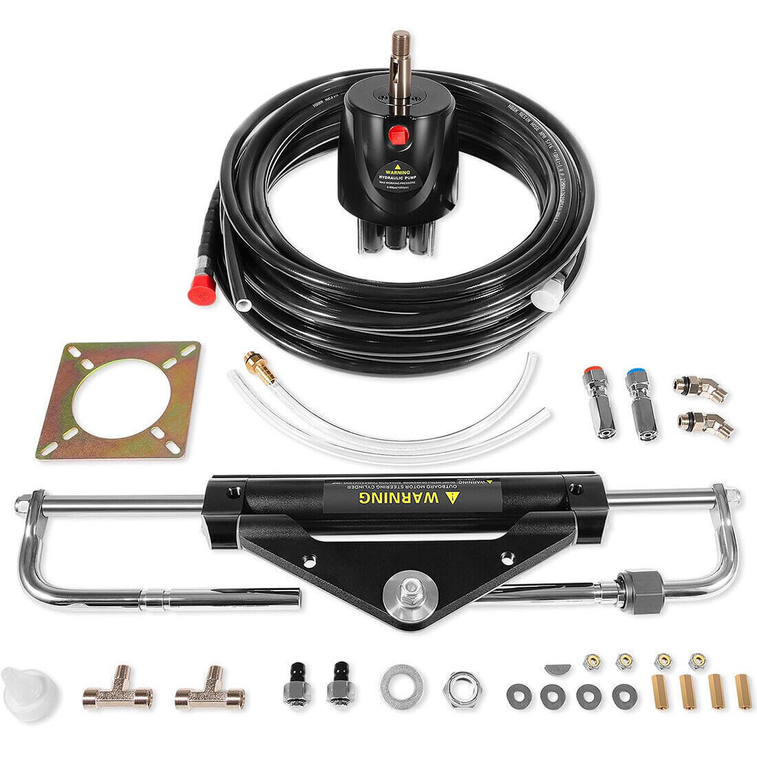 For Single-engine Use 150HP Hydraulic Outboard Steering Kit Boat Marine System