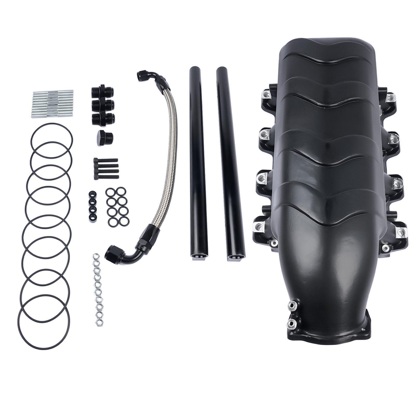 EFI LS Hi-Ram Multi-Port Intake Manifold for Chevy Small Block Gen III/IV Black