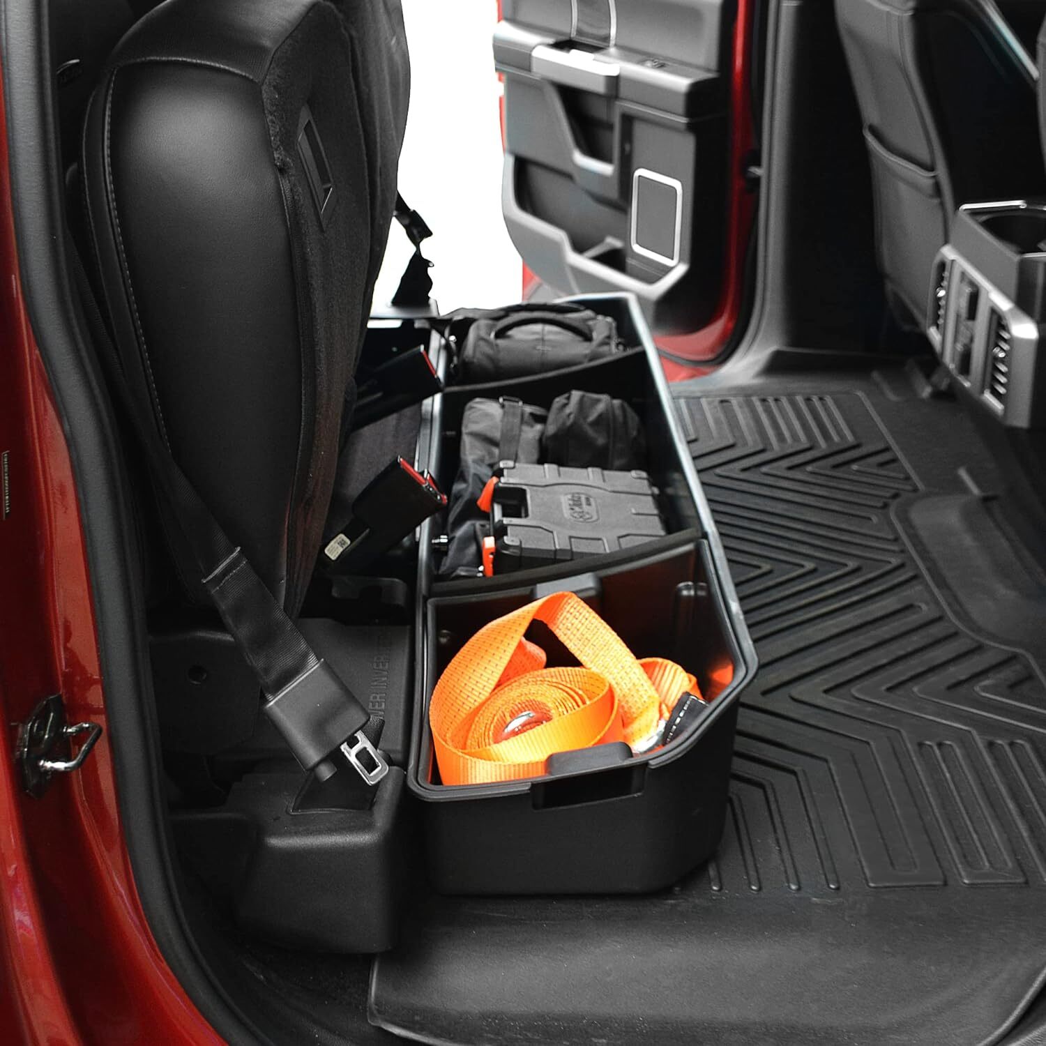 OEDRO Under Seat Storage Box for 2015-2024 Ford F150 Crew Cab Cargo Organizer