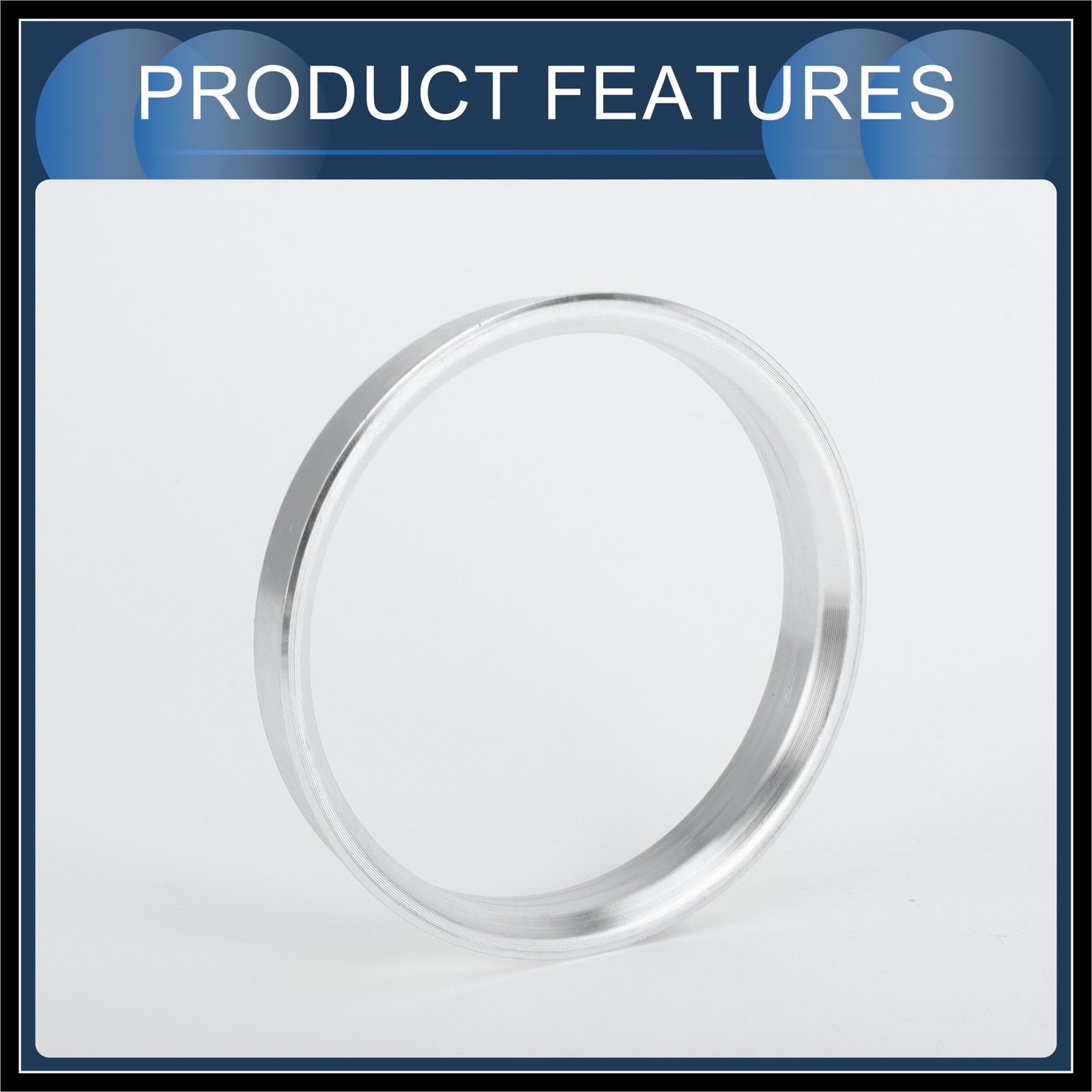 Hub Centric Rings 60.1mm ID to 66.1mm OD Aluminum Alloy 4 Pcs