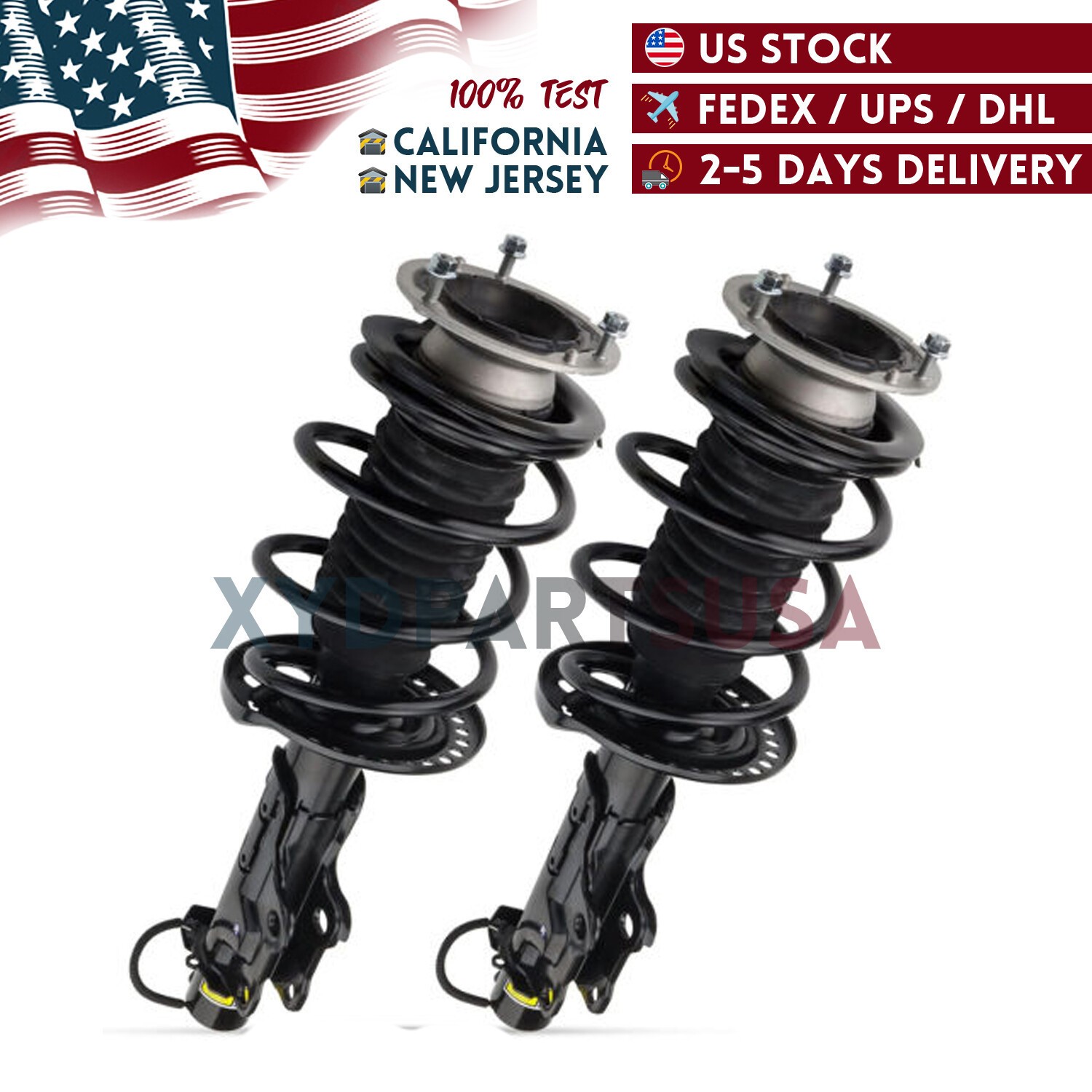 Left+Right Front Strut Assembly for 14-19 Cadillac CTS RWD Electronic Suspension