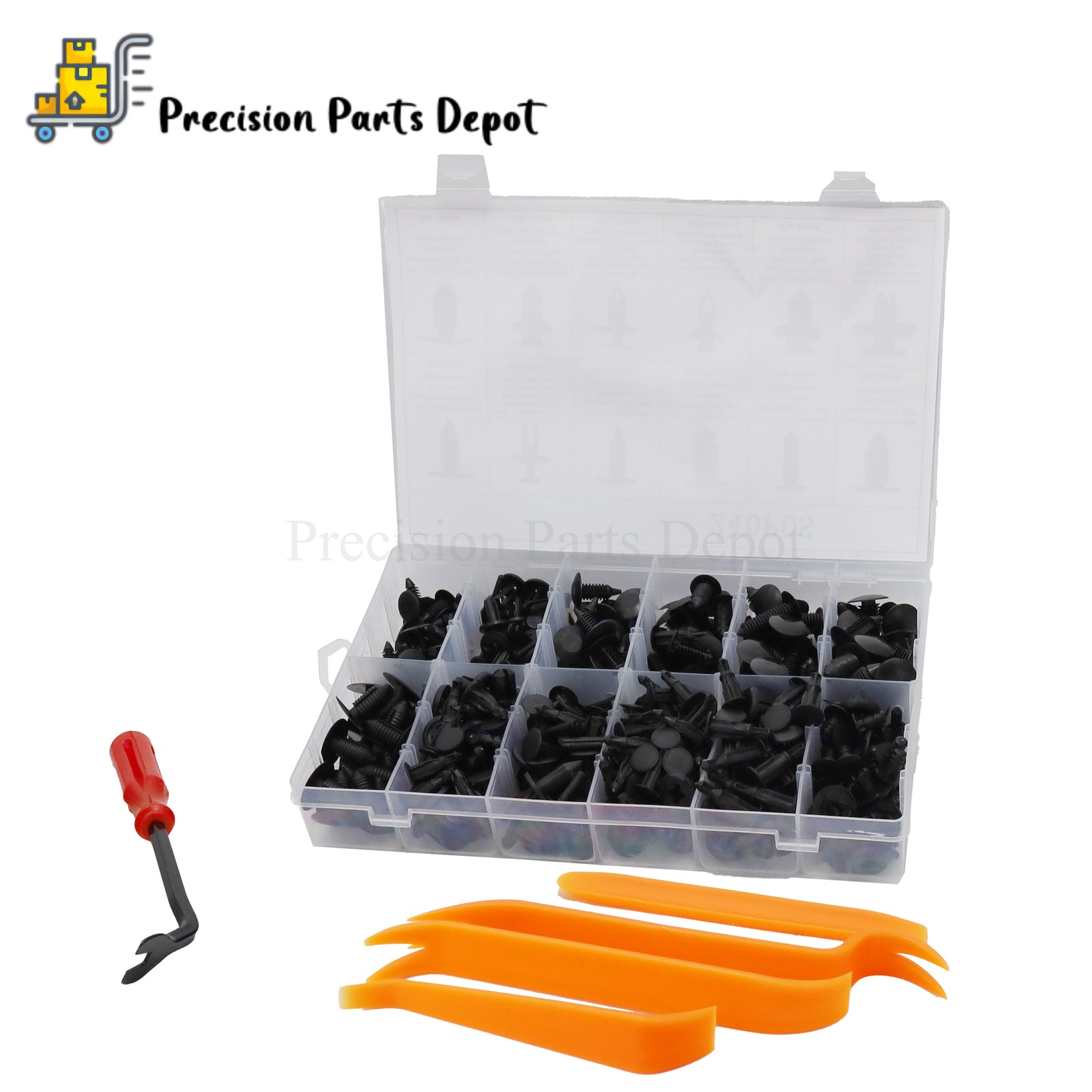 240PCS Push Pin Rivet Screw Auto Car Bumper Retainer Clips Kit Fastener Remover
