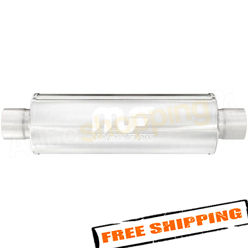 Magnaflow 12866 2.5″ In/Out Round Straight-Through Performance Exhaust Muffler
