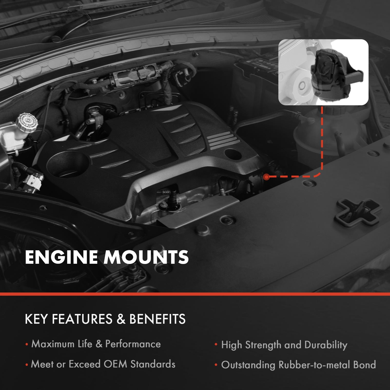 Left Lower Transmission Mount for Acura TL 2012 2013 2014 3.5L 3.7L Auto Trans
