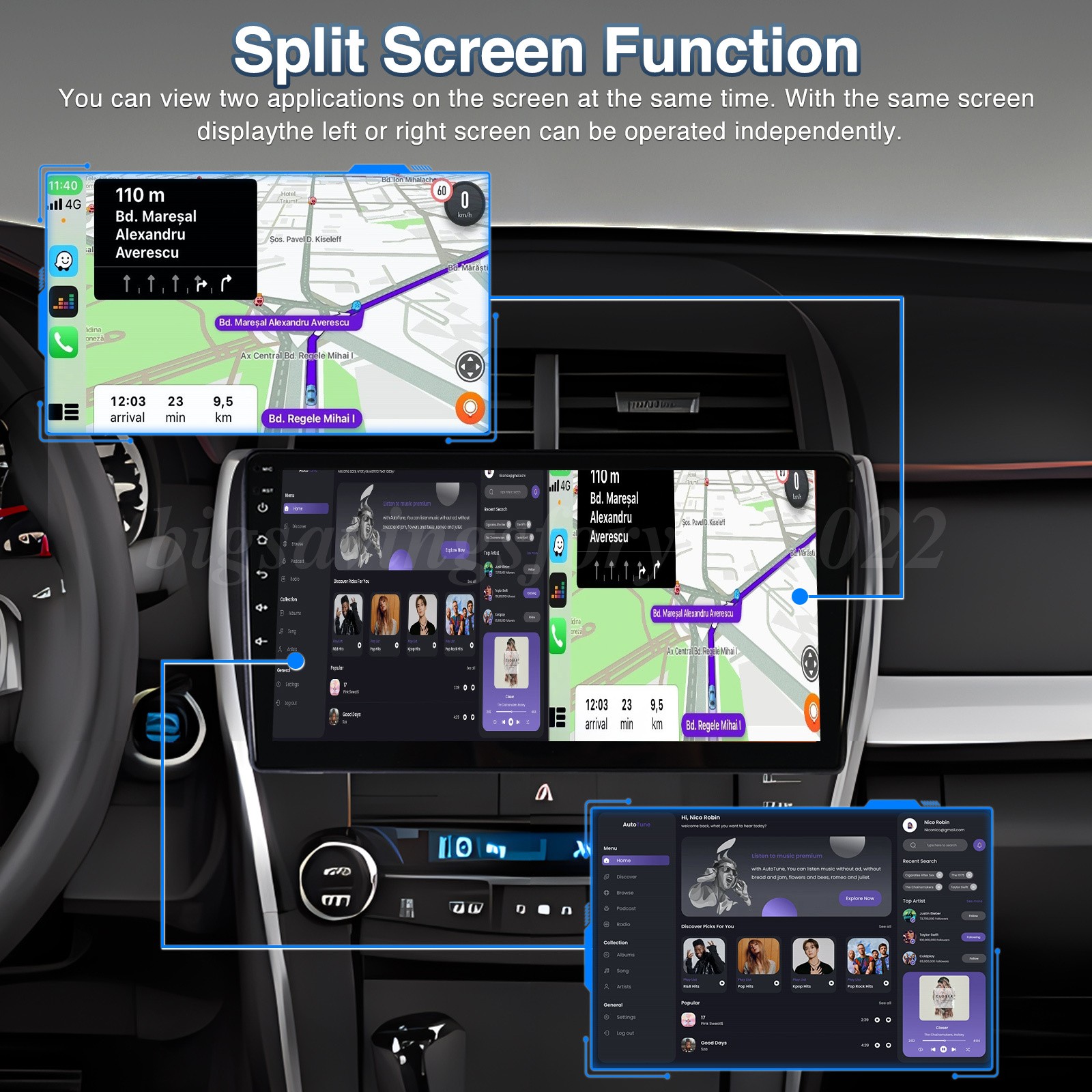 For 2012-2014 Toyota Camry Android 16 Apple Carplay Car Stereo Radio 2+64GB GPS