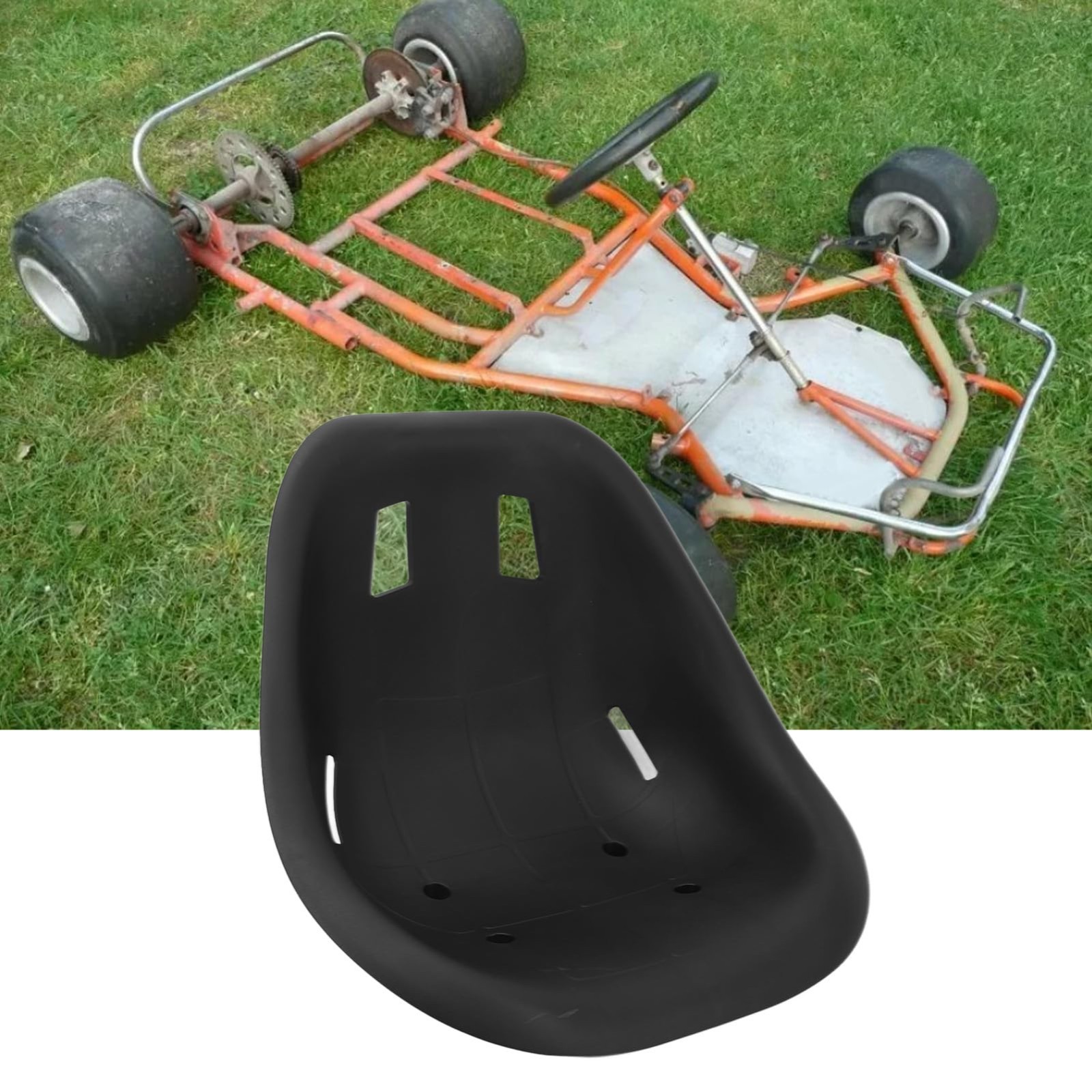 Ergonomic Go Kart Seat for Drift Cars & Balance Vehicles | Large Backrest Kit