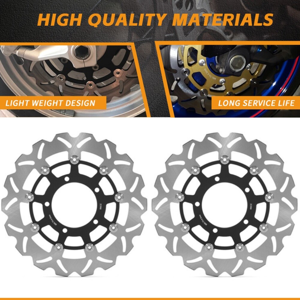 Black Front Brake Discs Rotors for SUZUKI GSX1300R HAYABUSA GSX 1300 R 2021-2024