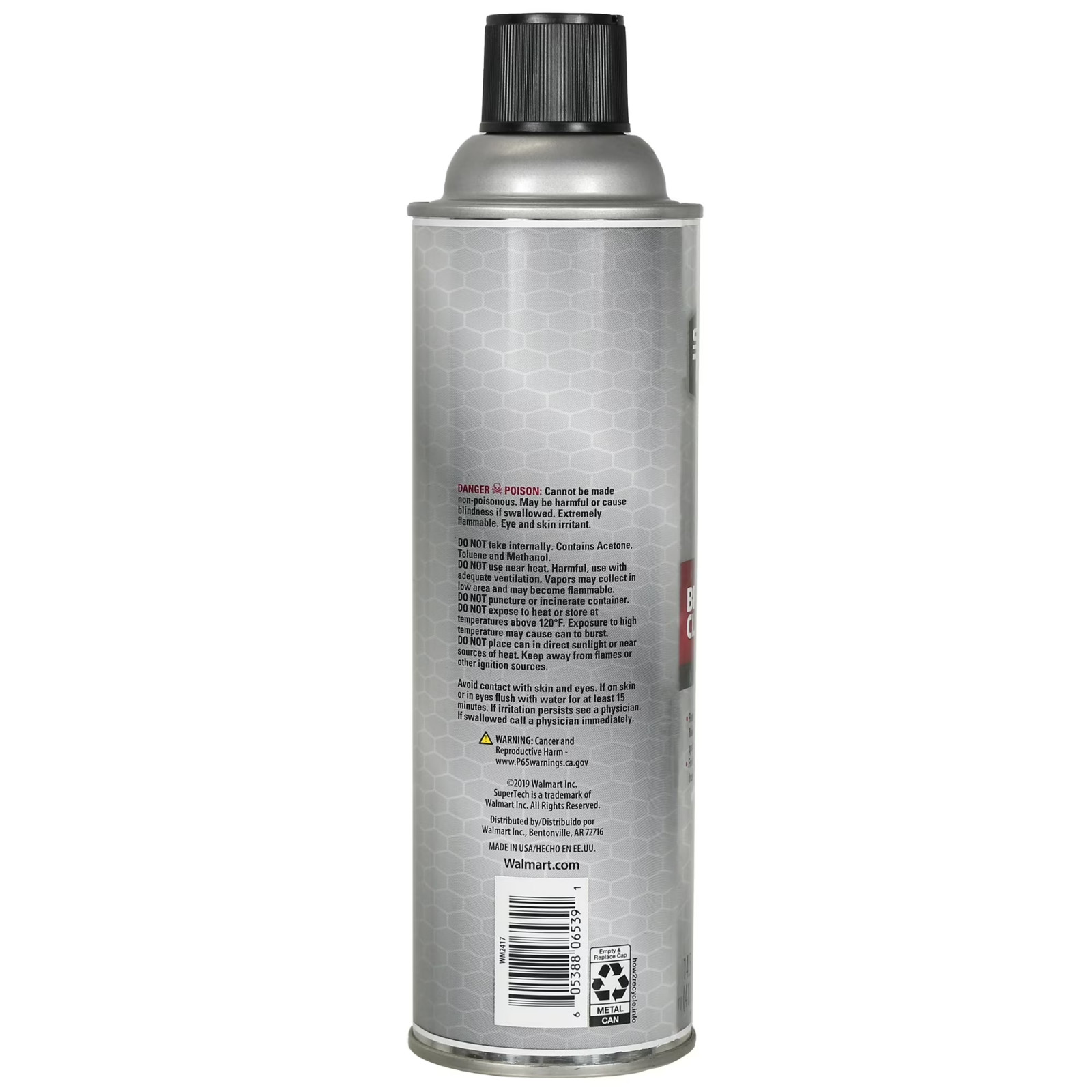 (6 pack) Super Tech Brake Parts Cleaner Spray Non-Chlorinated, 14.5 oz Free ship