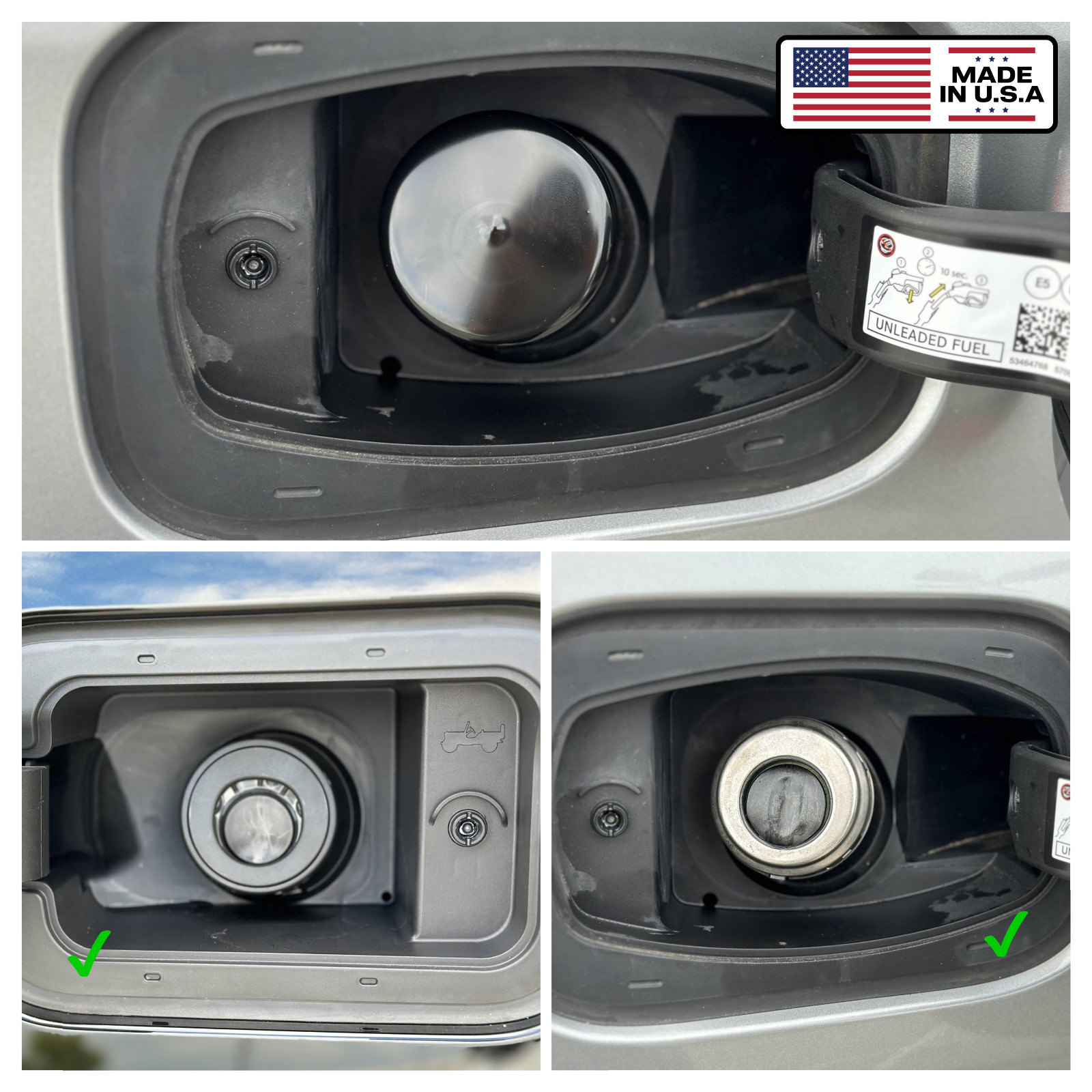 Dodge gas cap dust, dirt, water cover 2014-2024 Dodge Durango Fuel Filler Cover