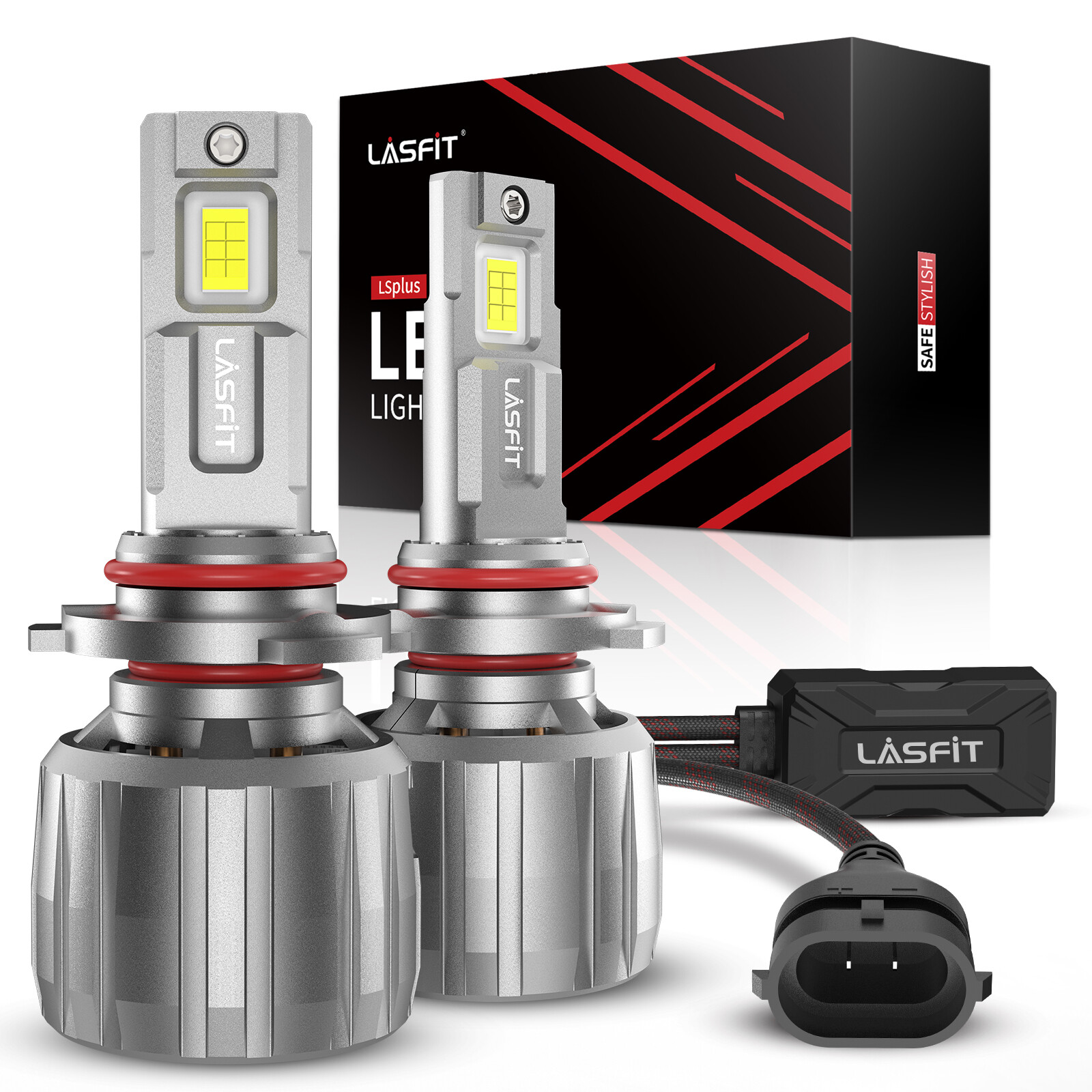 LASFIT LED Headlight Bulbs Lamps High Beam LS PLUS 9005 Cool White 6000K 13000LM