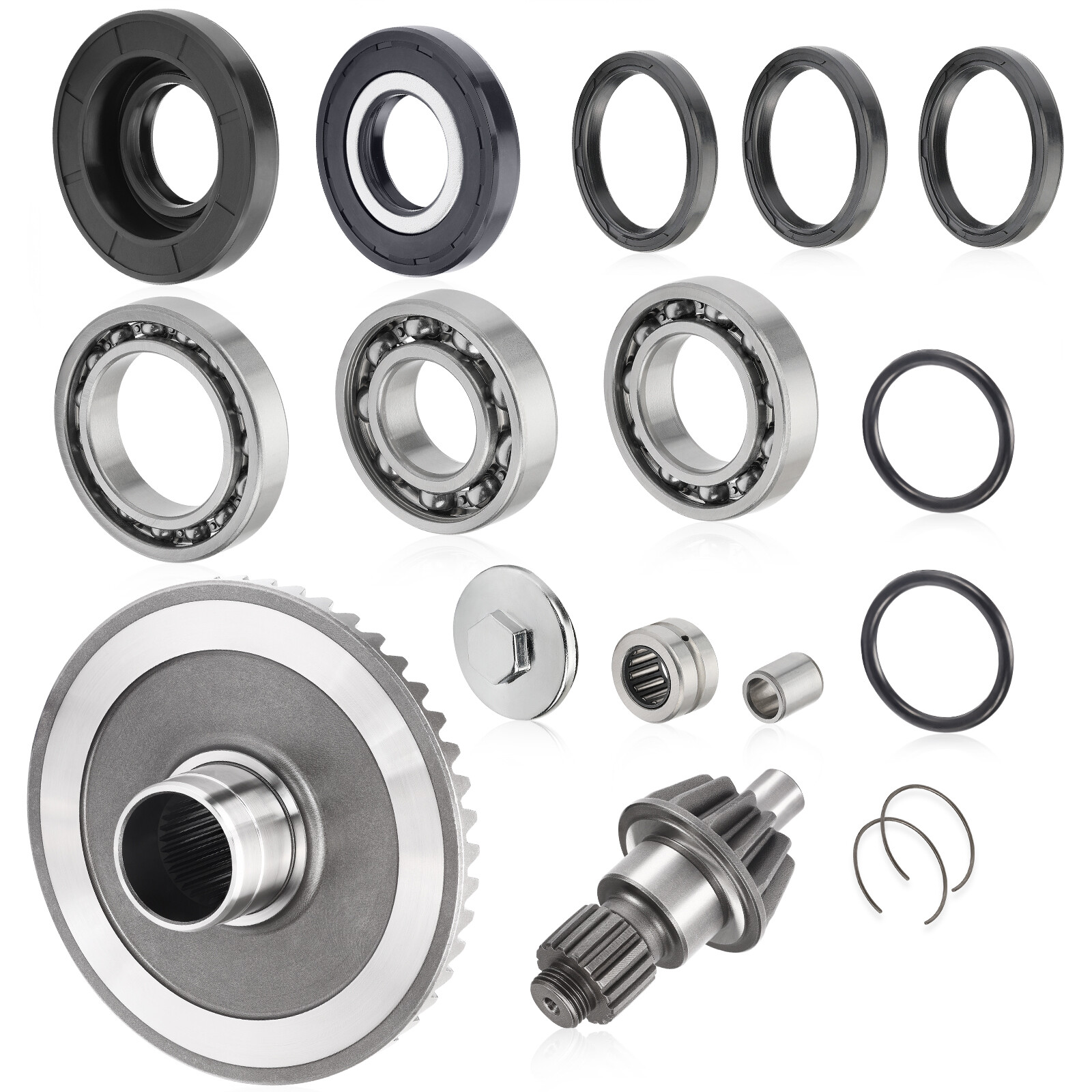 Rear Diff. Final Drive Pinion Ring Gear Bearings For Honda Recon TRX250 TE TM