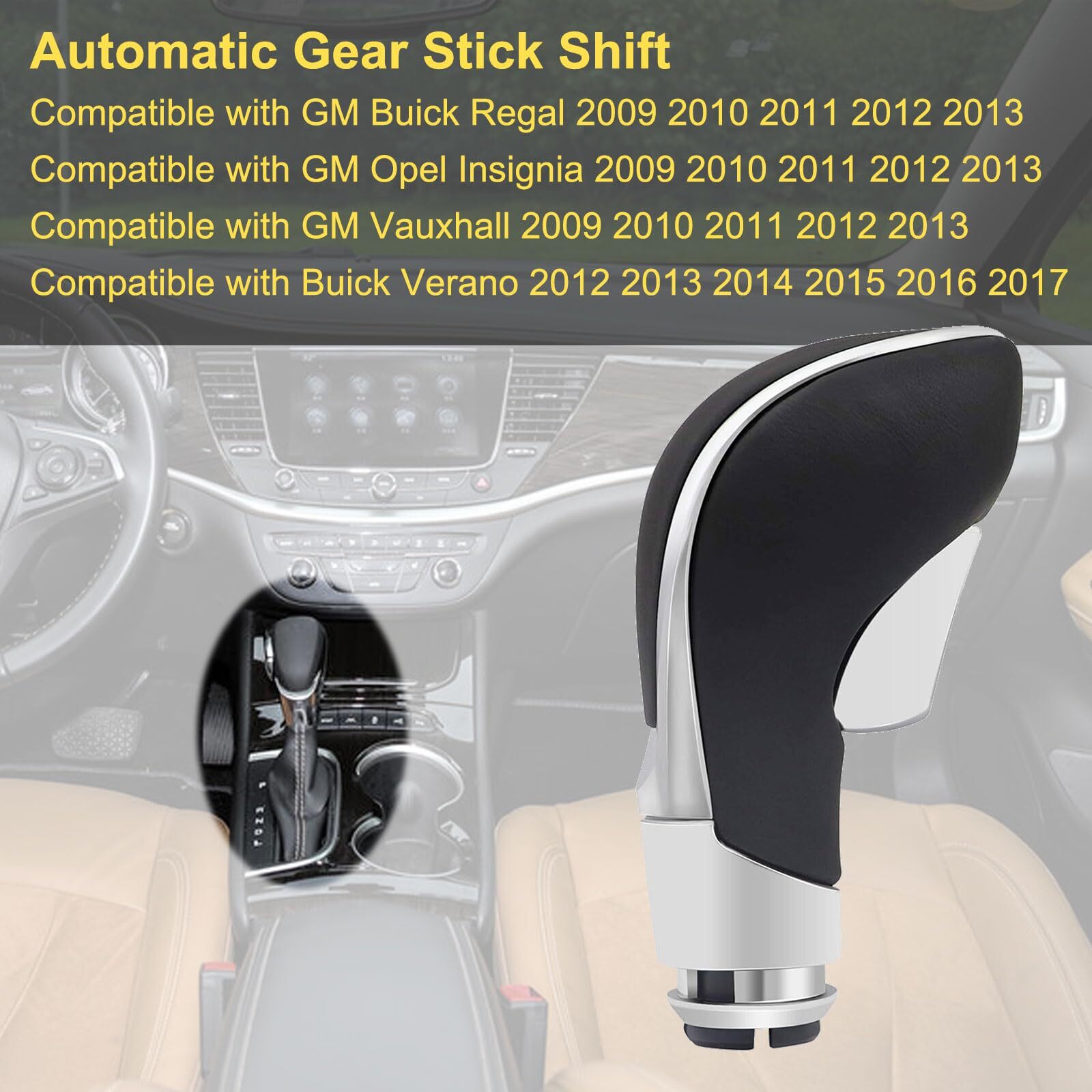 For Buick Verano 2012-2017 Replacement Gear Shift Knob Automatic Transmission A