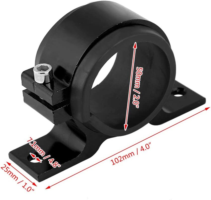 50-60MM Fuel Pump Single Mount Bracket Fuel Filter External Bracket Clamp Cradle