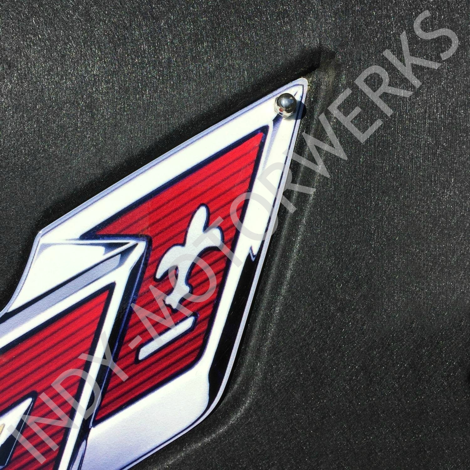 C7 CORVETTE UNDER HOOD CROSSED FLAG EMBLEM COMPLETE KIT FITS 14 – 19 CORVETTES