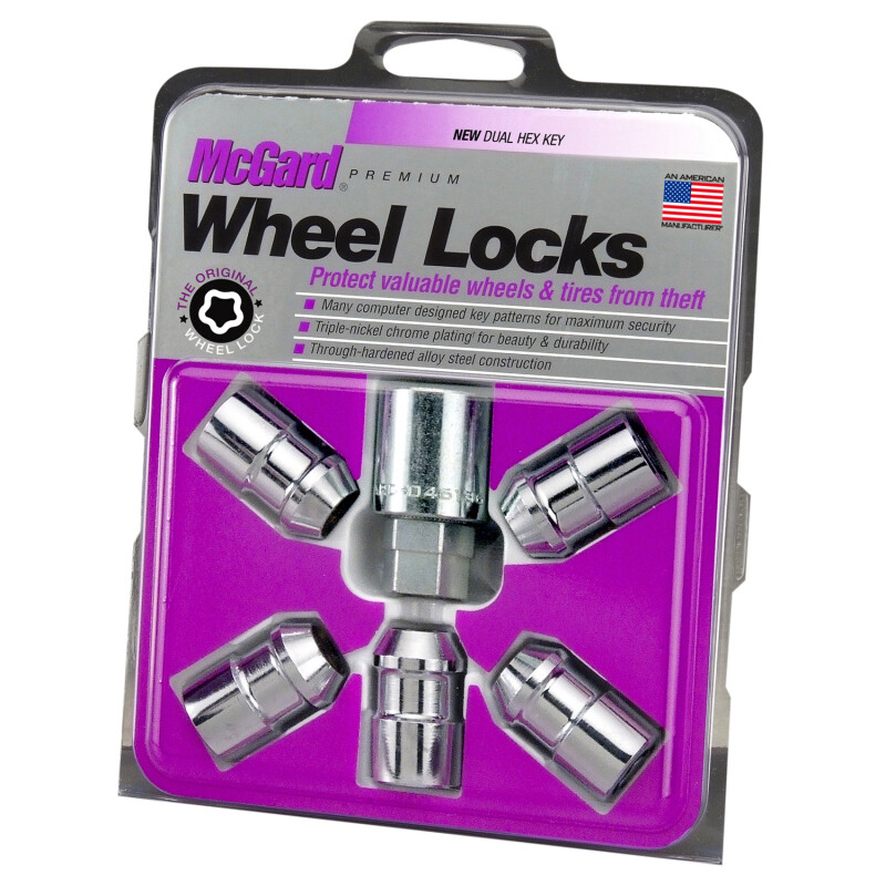 McGard Wheel Lock Nut Set-5pk. (Cone Seat) 1/2-20/3/4 &13/16 Dual Hex/1.46in. L
