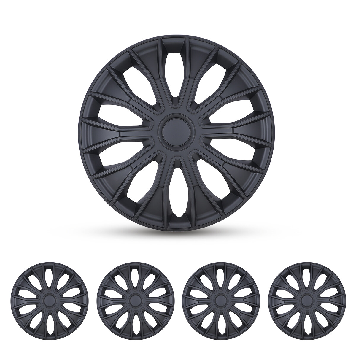 USA 14″ 15″ 16″ Set of 4 Wheel Covers Snap On Full Hub Caps Tire & Steel Rim