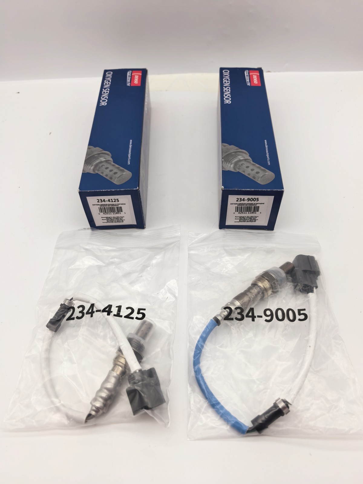 2X DENSO Up&Downstream Oxygen O2 Sensor For 02-04 Honda CR-V 2.4L 234-4125/9005