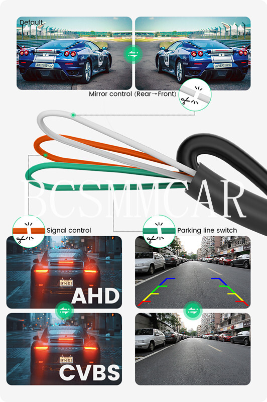 Car Rear View Camera Backup Parking Cam Waterproof AHD CVBS 170° Wide Angle
