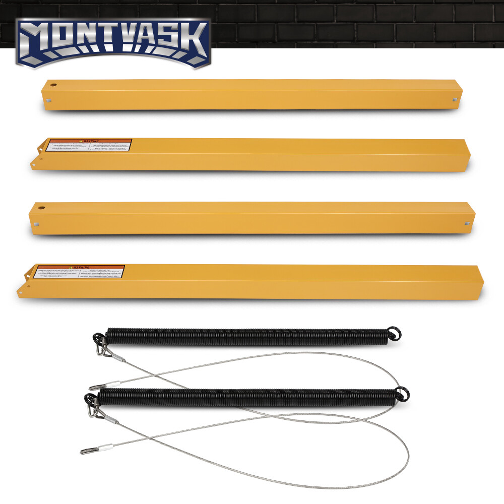 New 2-Sided Trailer Tailgate Liftgate Ramp Lift Assist System 350 Pounds Yellow